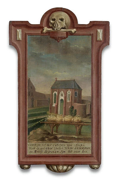 The Cemetery Chapel at Saint John's Hospital (oil on panel)