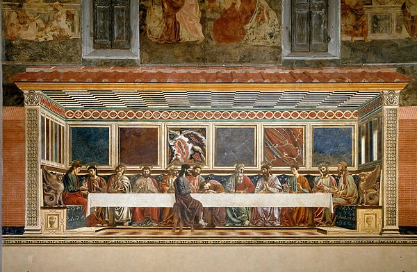 The cenacle of Sant Apollonia. (Fresco, 1445-1450)