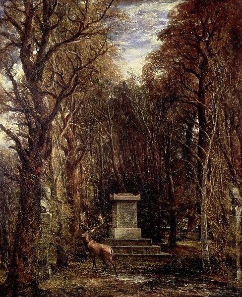 The Cenotaph to Reynolds Memory, Coleorton, c. 1833 (oil on canvas)