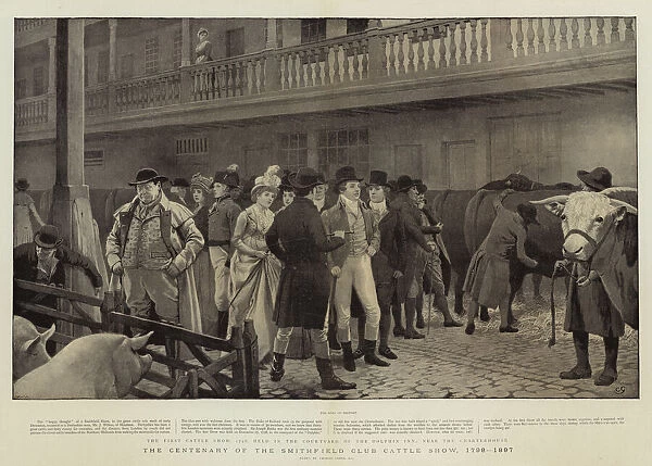 The Centenary of the Smithfield Club Cattle Show, 1798-1897 (litho)