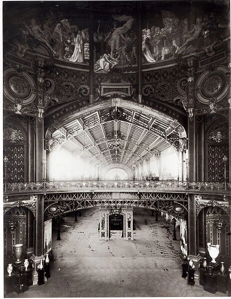 The Central Dome of the Universal Exhibition of 1889 in Paris (b  /  w photo)