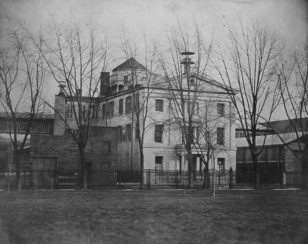 Central High School for Boys, Juniper Street at Center Square, c. 1854 (b  /  w photo)