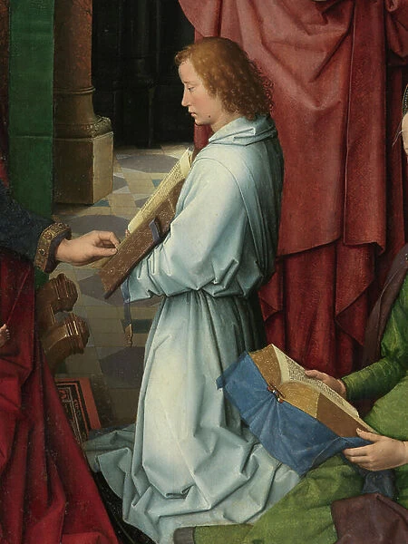 Detail of the central panel of the Triptych of Saint John the Baptist and Saint John the Evangelist, 1474-79 (oil on panel)