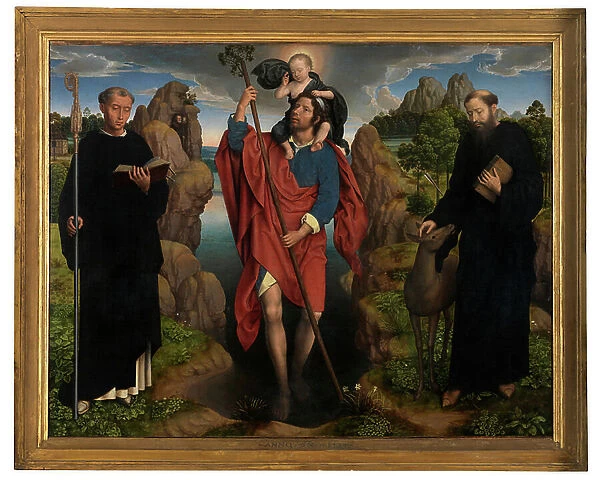 Central panel of the Triptych of Willem Moreel, 1484 (oil on panel)