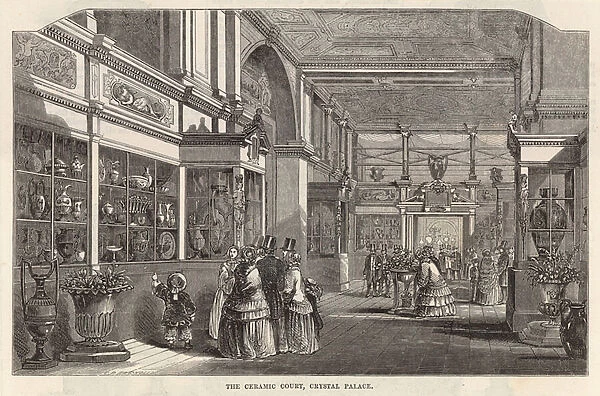 The Ceramic Court, Crystal Palace (engraving)