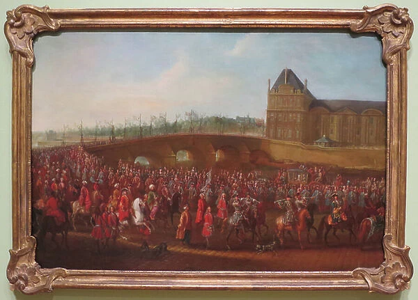 The Ceremonial Procession of Mehemet Effendi, Ambassador from the Ottoman Empire, 1721 (oil on canvas)