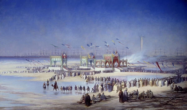 Ceremony of the inauguration of the Suez Canal at Port Said (Port-Said) November 17