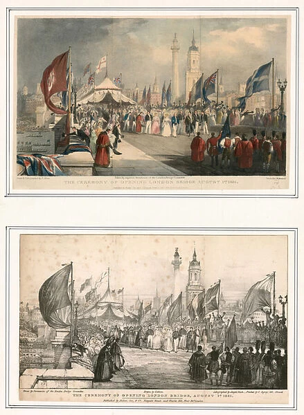 The Ceremony of Opening London Bridge 1 August 1831 (engraving)