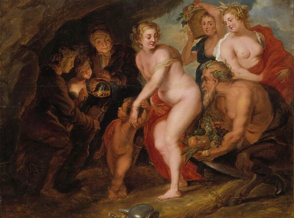 Without Ceres and Bacchus Venus would freeze, c. 1650 (oil on oak)