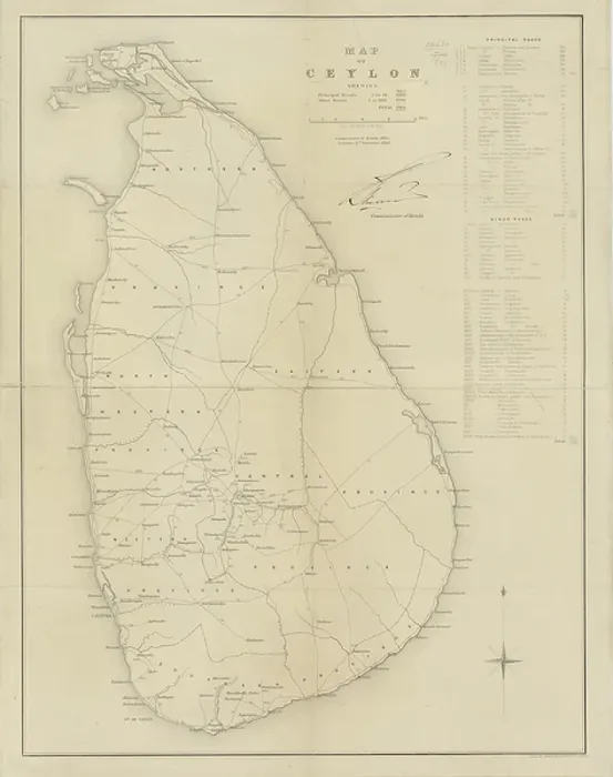 Framed Print : Ceylon. BL3277038 Ceylon; British Library, London, UK; (add.info.