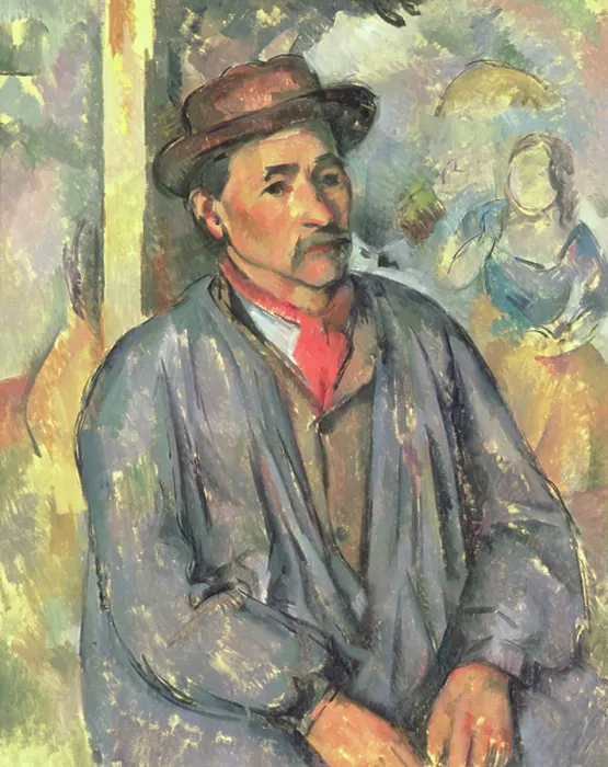 Framed Print : CH15702 Peasant in a Blue Smock, 1892 or 1897 