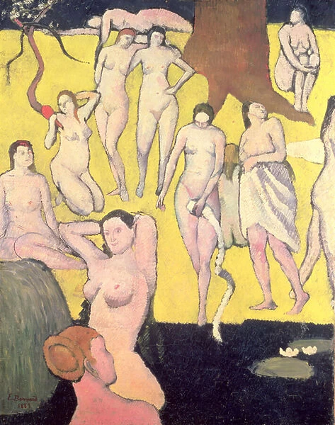 Nudes. CH5051 Nudes by Bernard, Emile (1868-1941); Private Collection;