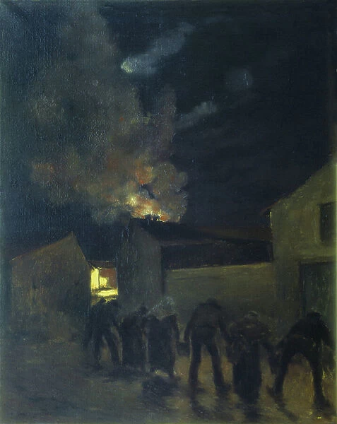 The chain, 1870 (oil on canvas)
