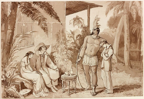 Chalon Sketching Society Composition, 1810 (ink on paper)