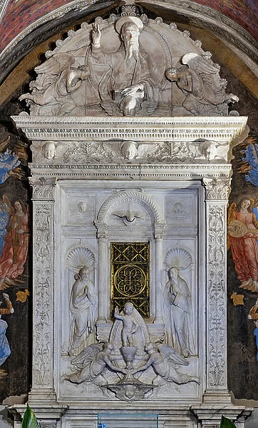 Chapel of the miracle of the Sacrament: the tabernacle, 1481-84 (sculpture)