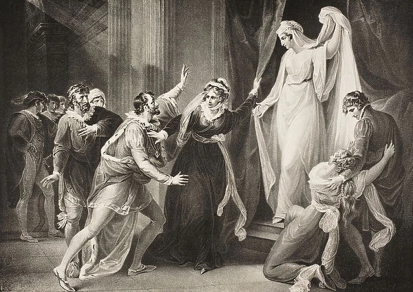 A chapel in Paulinas house, Act V, Scene III, from The Winters Tale