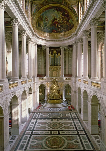 The Chapelle Royale (Royal Chapel) looking east, completed by Robert de Cotte (1656-1735