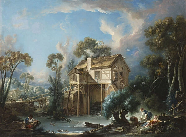 The Mill at Charenton, c. 1756 (oil on canvas)