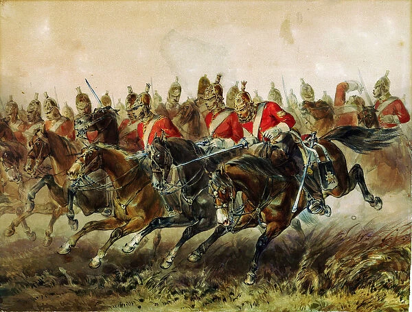 The Charge of the Light Brigade during the Battle of Balaclava (bataille de Balaklava