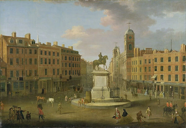 Charing Cross, with the Statue of King Charles I and Northumberland House, c. 1750