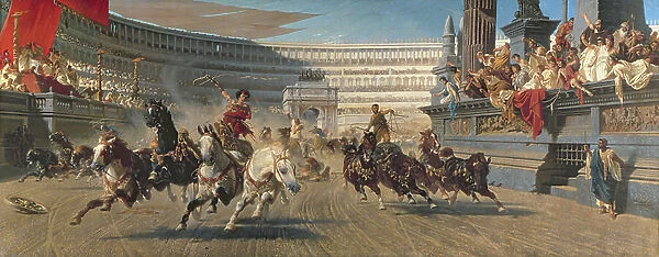 The Chariot Race, c. 1882 (oil on canvas)