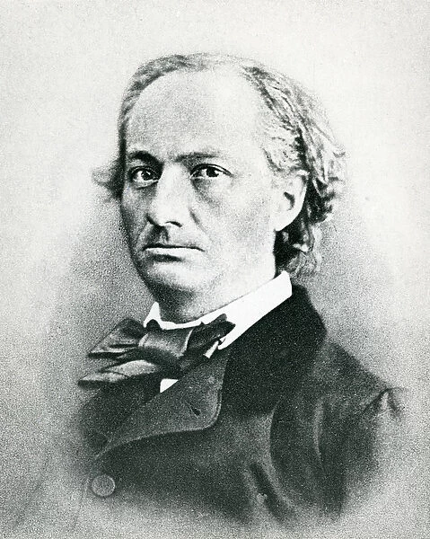 Charles Baudelaire (1821-67) (b  /  w photo)