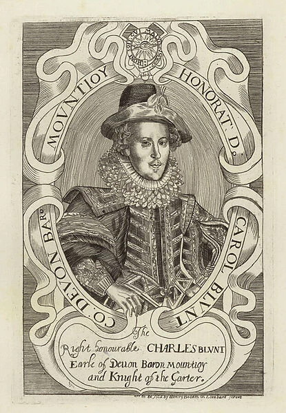 Charles Blount, 1st Earl of Devon, English courtier and soldier (engraving)