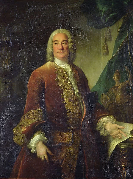 Charles-Francois-Paul Lenormant Tournehem (1684 - 1751), director of the royal buildings, c. 1750 (oil on canvas)
