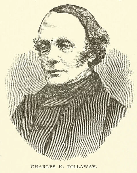 Charles K Dillaway, Principal of the Boston Latin School, Boston, Massachusetts (engraving)