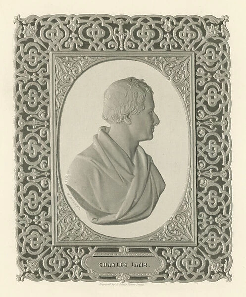 Charles Lamb, after a model (engraving)
