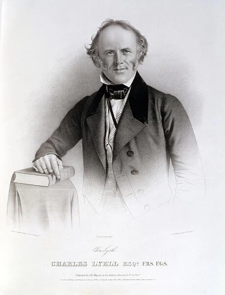 Charles Lyell (1797-1875) engraved by Albert Newsam (litho)