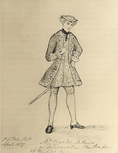 Charles Matthews (1803-78) (engraving)