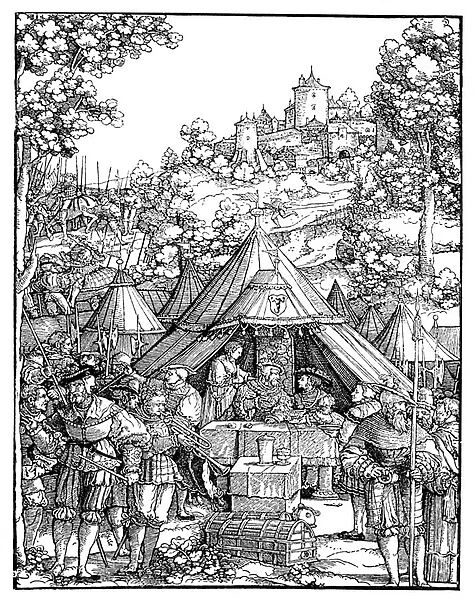 Charles V in a military camp