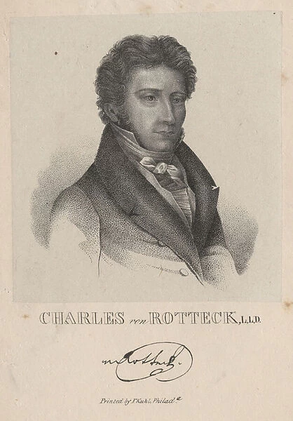 Charles von Rotteck, L. L. D. 1843 (litho)