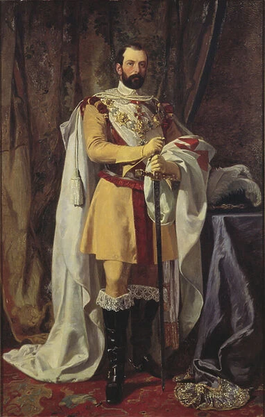 Charles XV roi de Suede - Portrait of the King Charles XV of Sweden (1826-1872)
