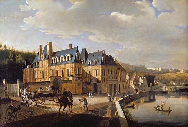 Chateau de la Chaussee near Bougival, 1822 (oil on canvas)
