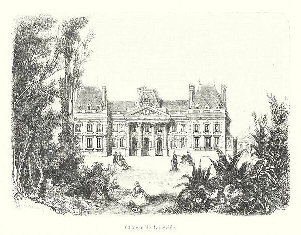 Chateau de Luneville (engraving)