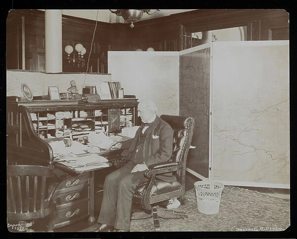 Chauncey Depew in his office, 1898 (silver gelatin print)