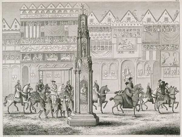 Cheapside Cross, as it appeared in the Year 1547 (engraving)