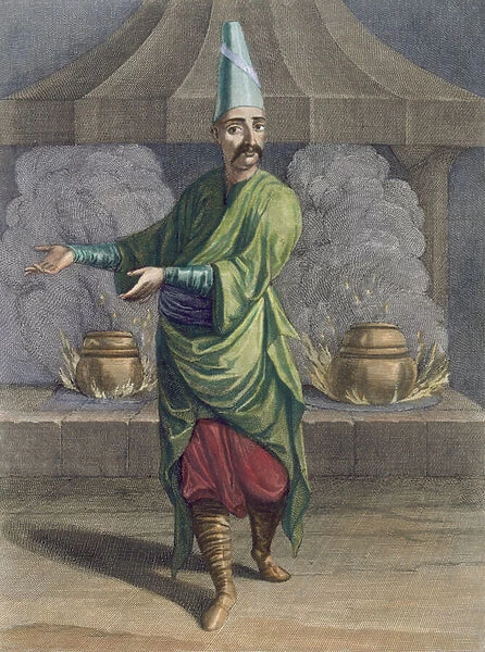 Chef to the Grand Seigneur, Topkapi Palace (coloured engraving)