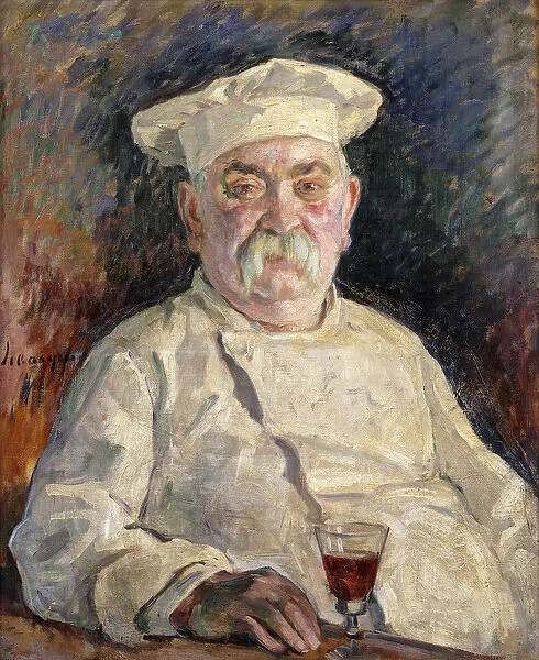Chef; Le Cuisinier, (oil on canvas)