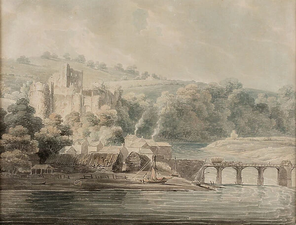 Chepstow Castle, 1804 (watercolour on paper)