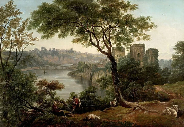 Chepstow Castle, Monmouthshire (oil on canvas)