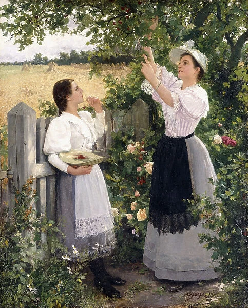 The Cherry Pickers, 1894 (oil on canvas)