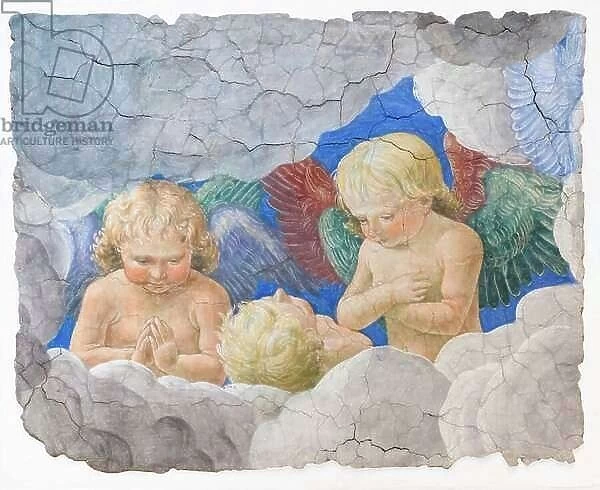 Cherubs, around 1480, (fresco)