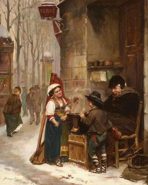 The Chestnut Vendor, 1870 (oil on canvas)