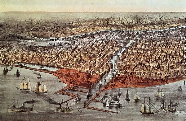 Chicago As it Was, c. 1880