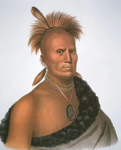 Chief Sharitarish, 1821 (colour litho)