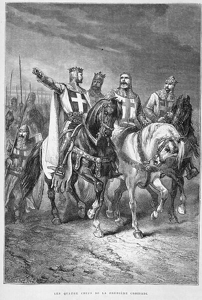 The Four Chiefs of the First Crusade (including Godefroi de Bouillon) - in '