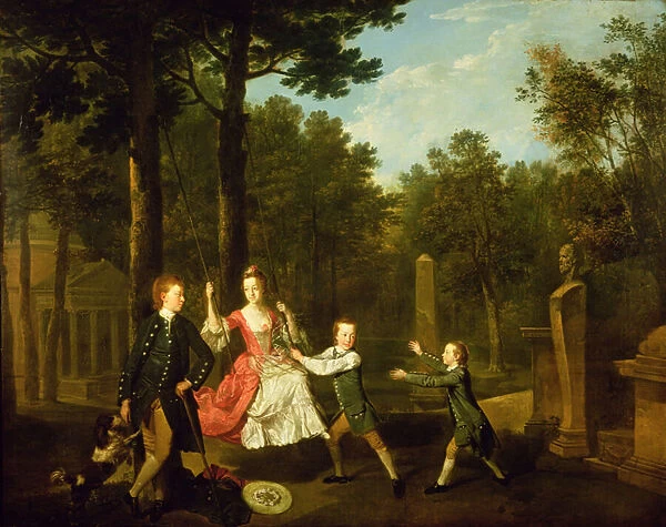 The children of the 4th Duke of Devonshire (oil on canvas)